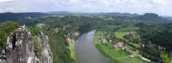 Panorama von Basteiaussicht